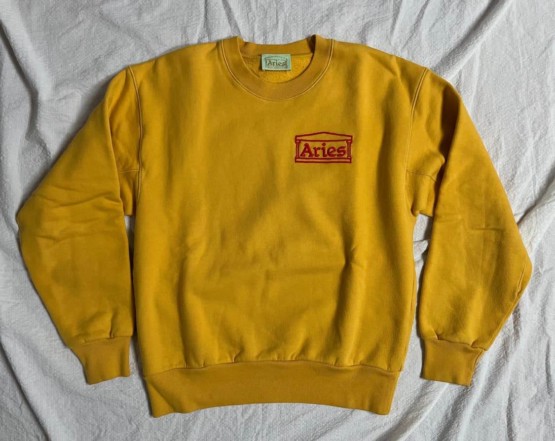 (S)Aries 에리즈 스웻셔츠 (옐로우) 맨투맨 아리즈 상품이미지1