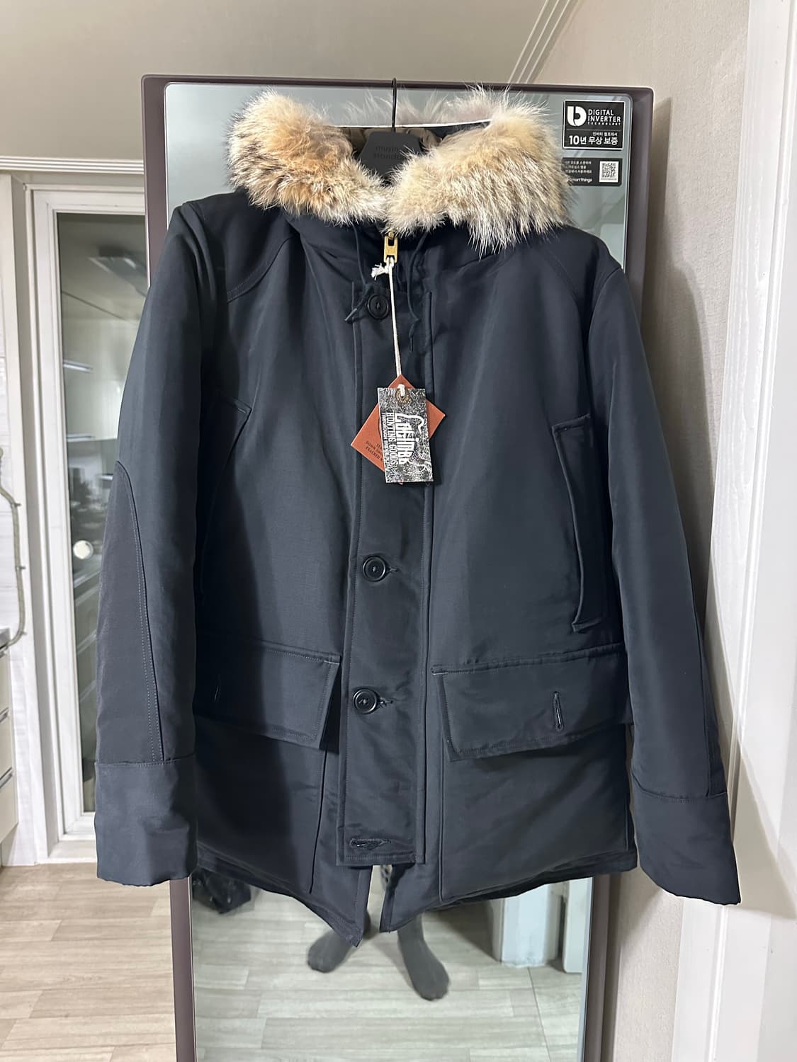 콜림보 테리피크 다운파카 블랙 (L) 상품이미지5