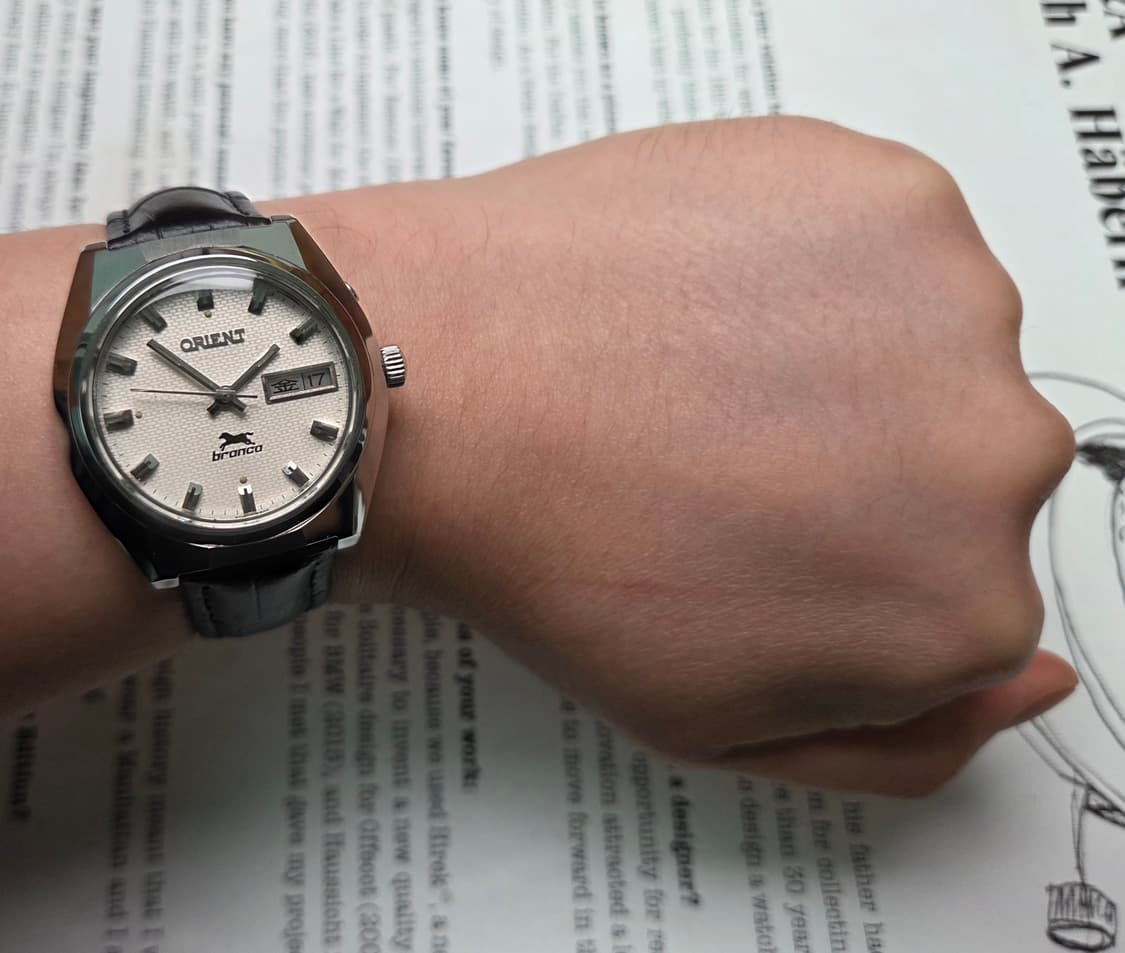 레어] 빈티지 오리엔트 브롱코 입체다이얼 한자 데이데이트 수동 메커니컬 상품이미지9