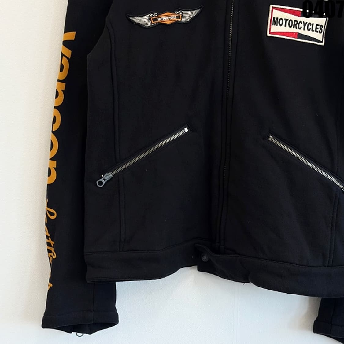 밴슨(VANSON) 코튼 라이더 스타일 집업 자켓 XL 0407 상품이미지3