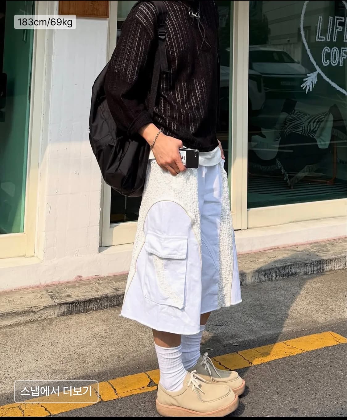 RSSC INCISION WRINKLE MIXED BERMUDA PANT 상품이미지3
