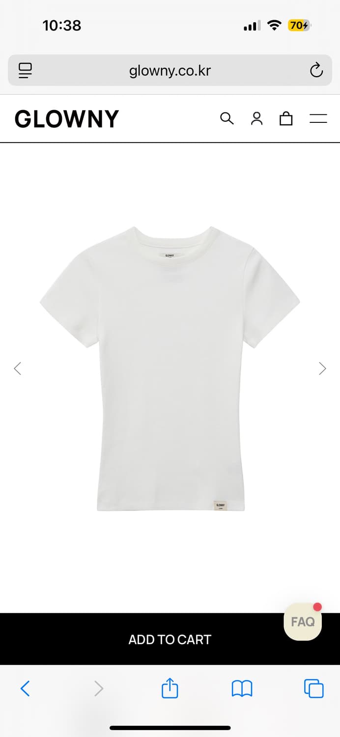 (새상품)글로니 지 클래식 핏티드 티셔츠 상품이미지1