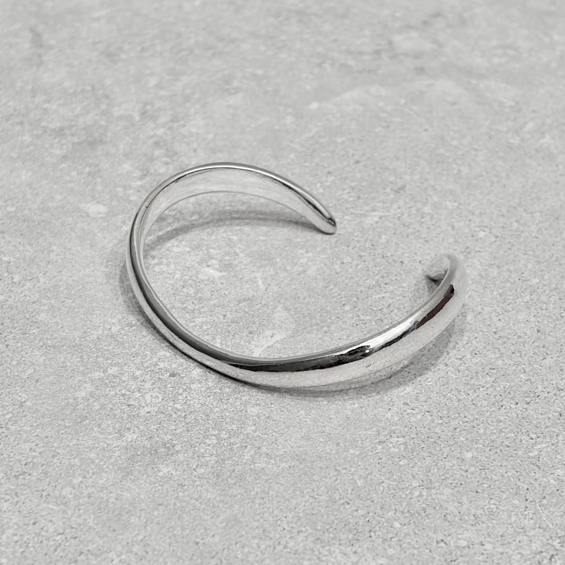 Oribell 커브드 925실버 오브제 오픈 뱅글 팔찌 상품이미지6