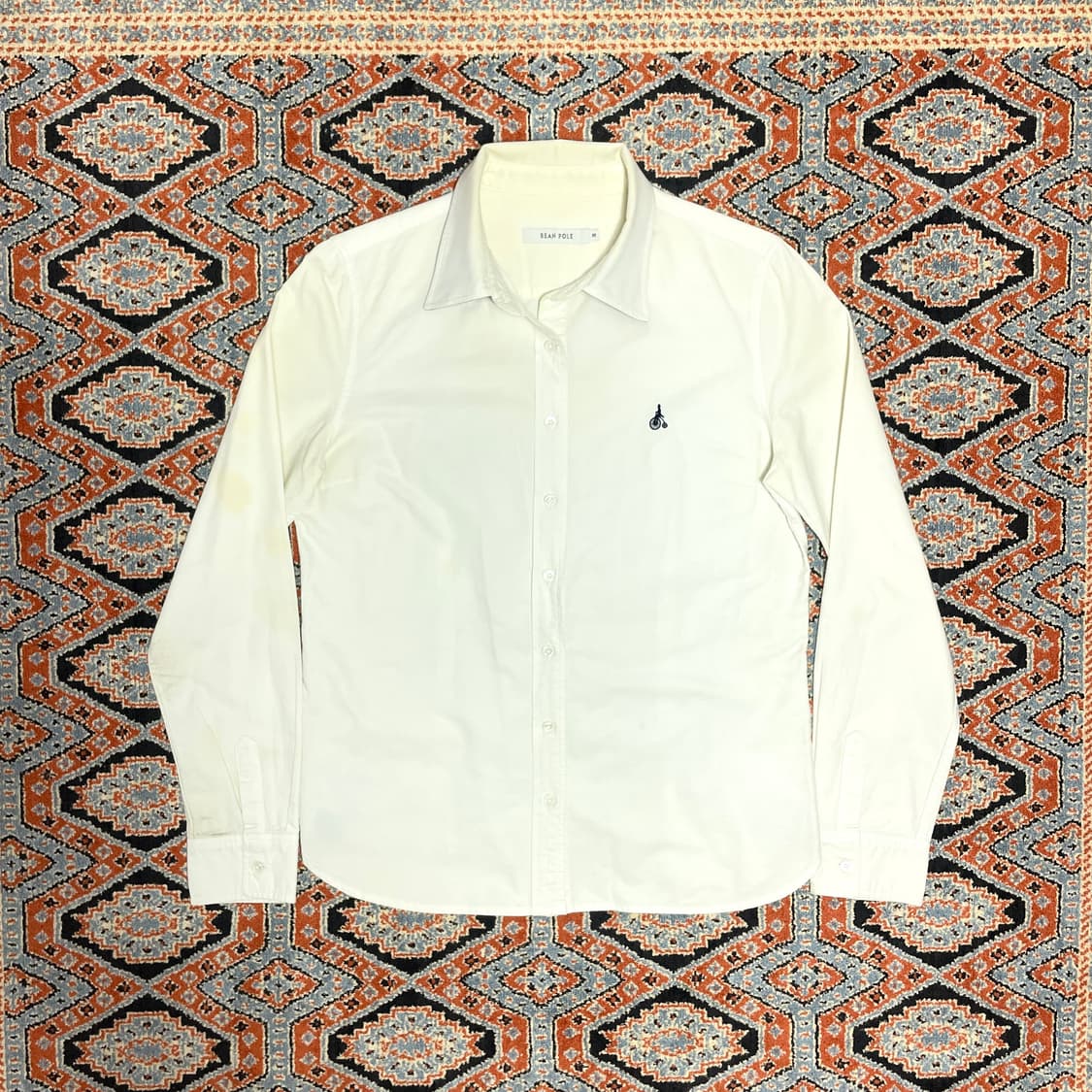 빈폴 화이트 코튼 셔츠 남방 여성95 상품이미지1