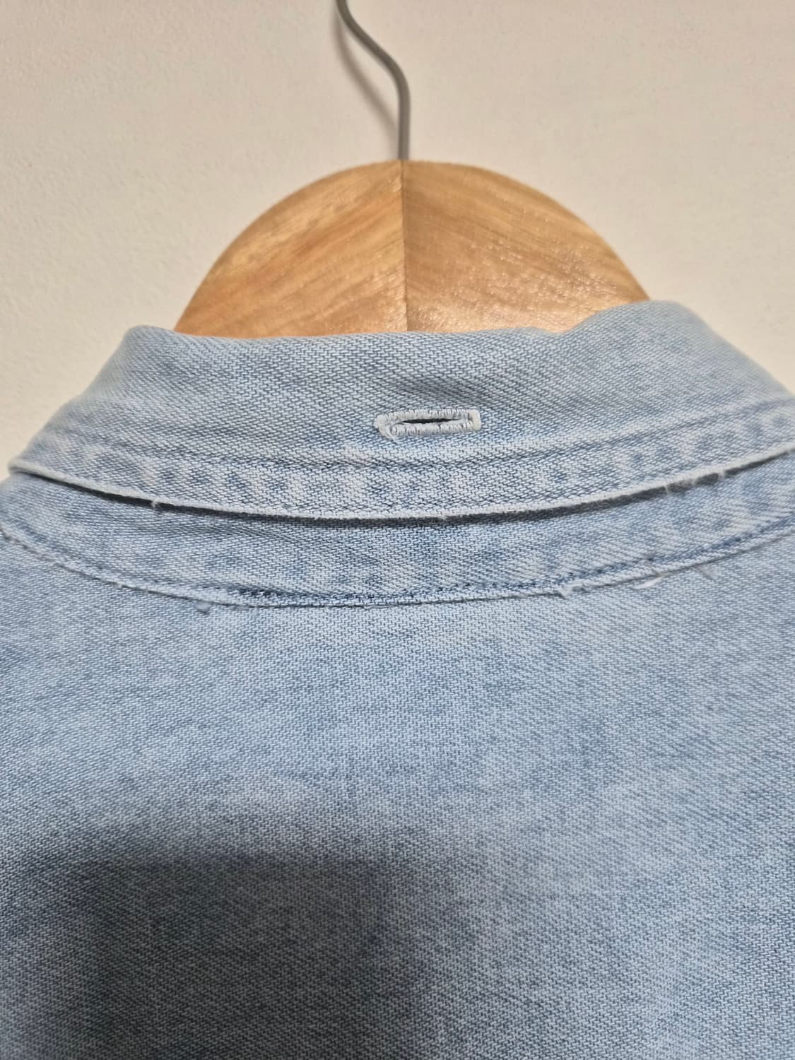 칼하트Carhartt 카라 배색 데님 셔츠 L - S240 상품이미지5