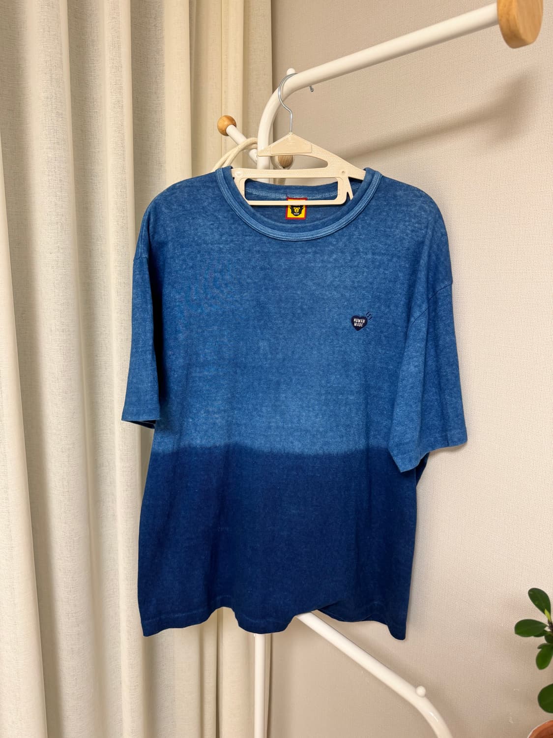휴먼메이드 인디고다이드 반팔 L사이즈 판매합니다. 상품이미지5