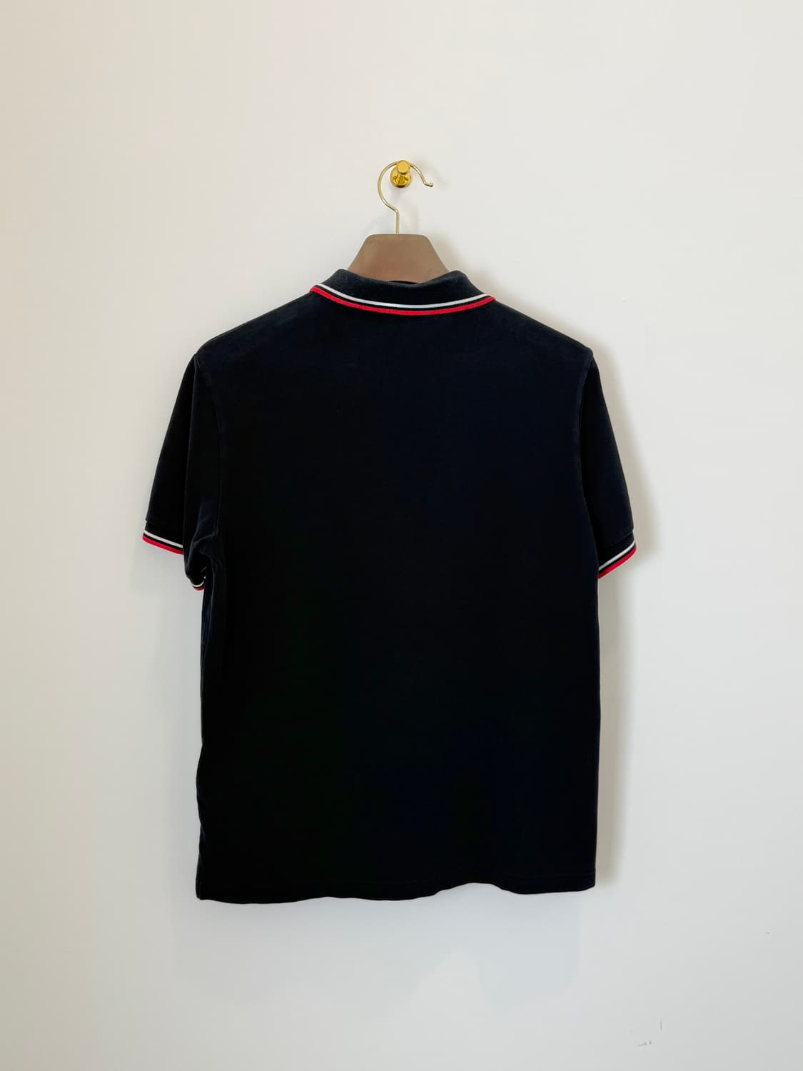 프라다 카라 반팔티 네이비 상품이미지7