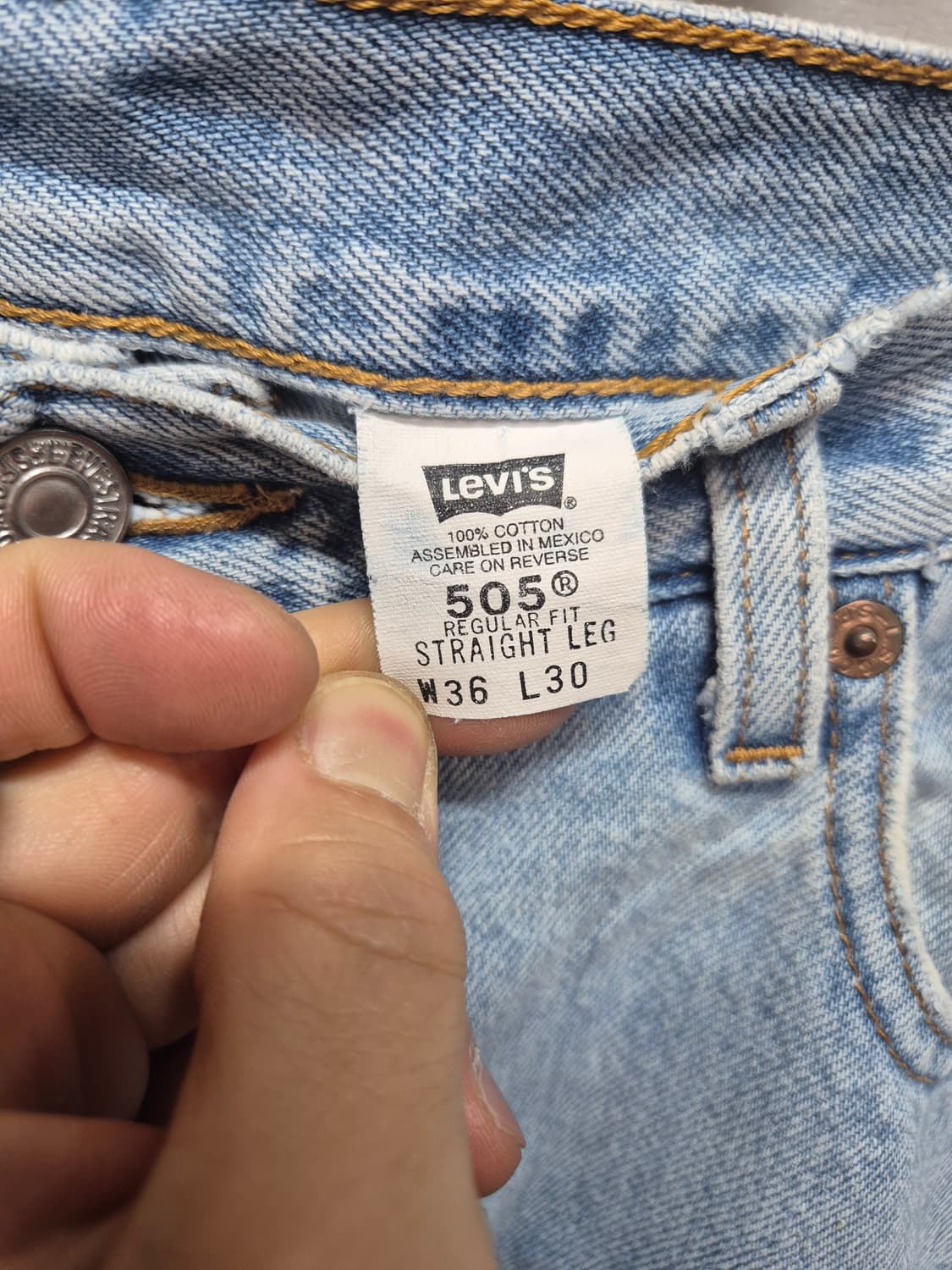 리바이스 505 데님팬츠  상품이미지4