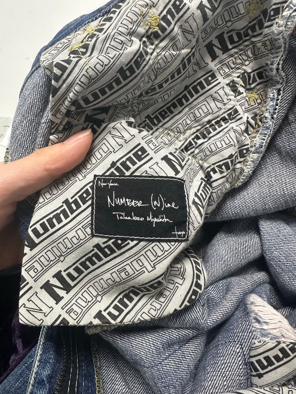 넘버나인 03aw 커트코베인 패치진 상품이미지6