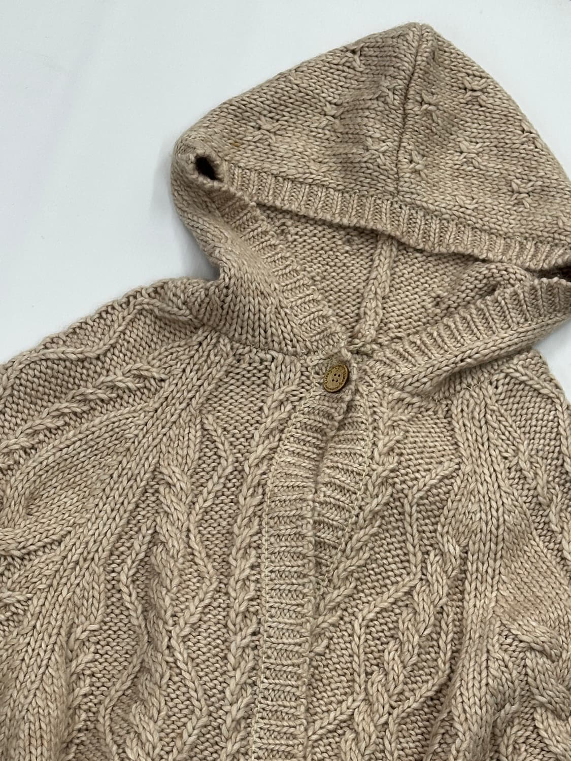 🍮사와코의 꽈베기 후드 케이프 망토🍮 판초 그런지 에스닉 히피 아우터 상품이미지6