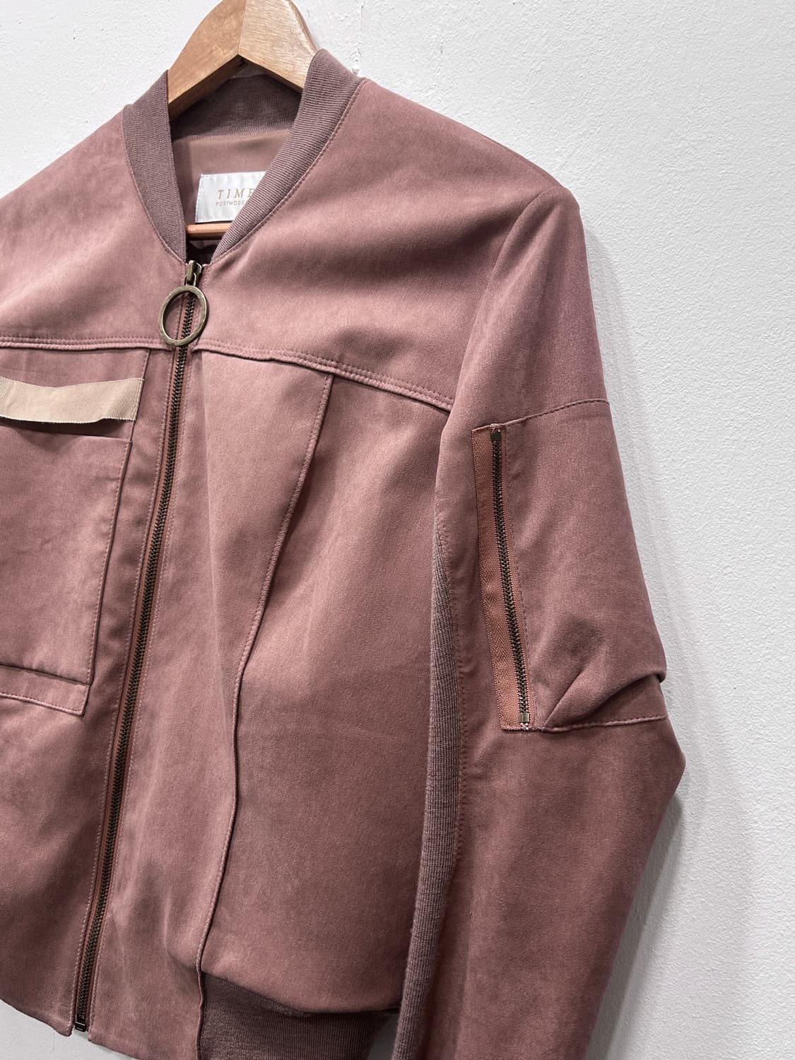 한섬 타임 바이커 집업 자켓 봄버 82사이즈 상품이미지3