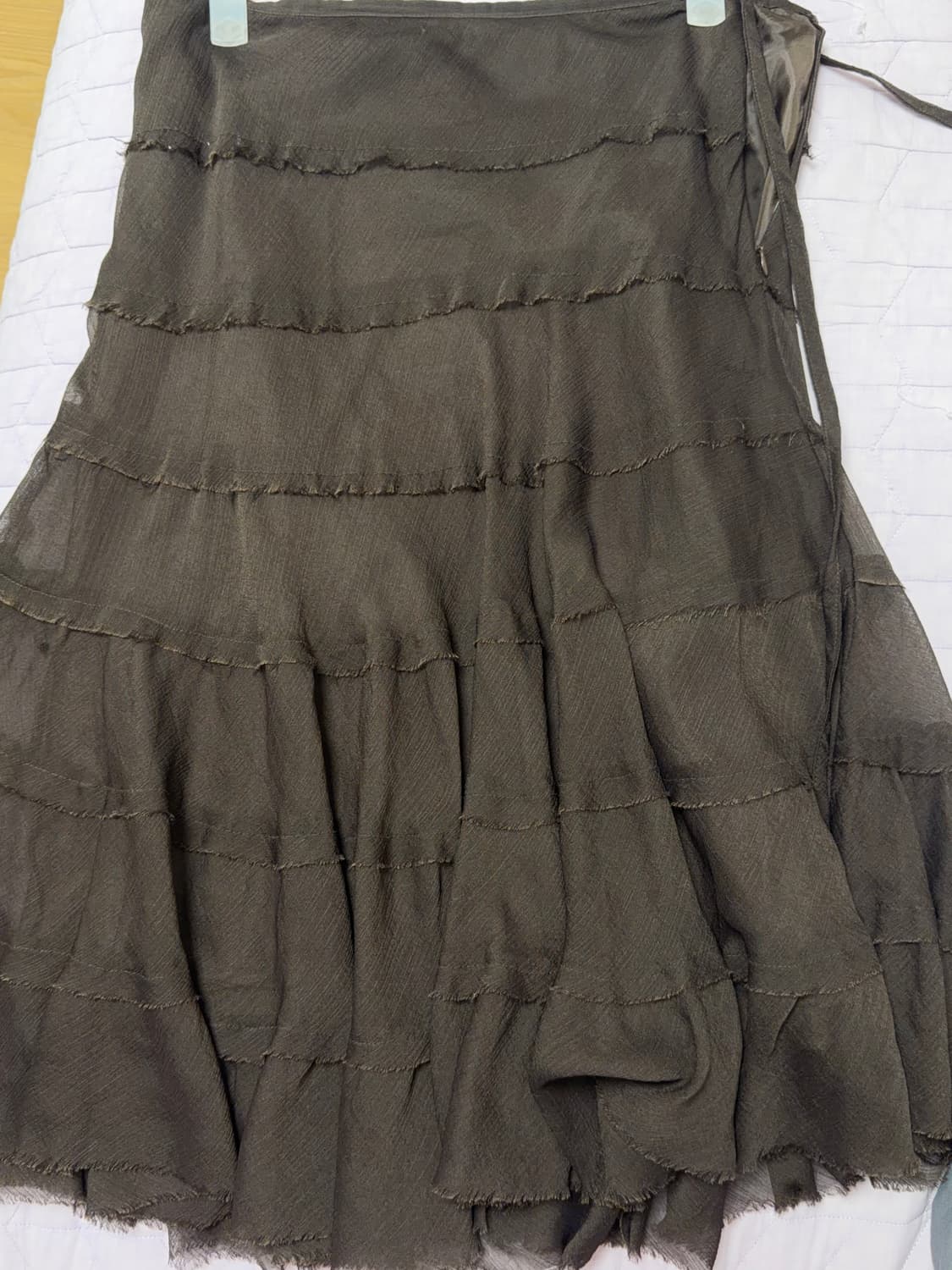 콜로신스 NORA SHIMMERING SKIRT NUT BROWN 상품이미지3
