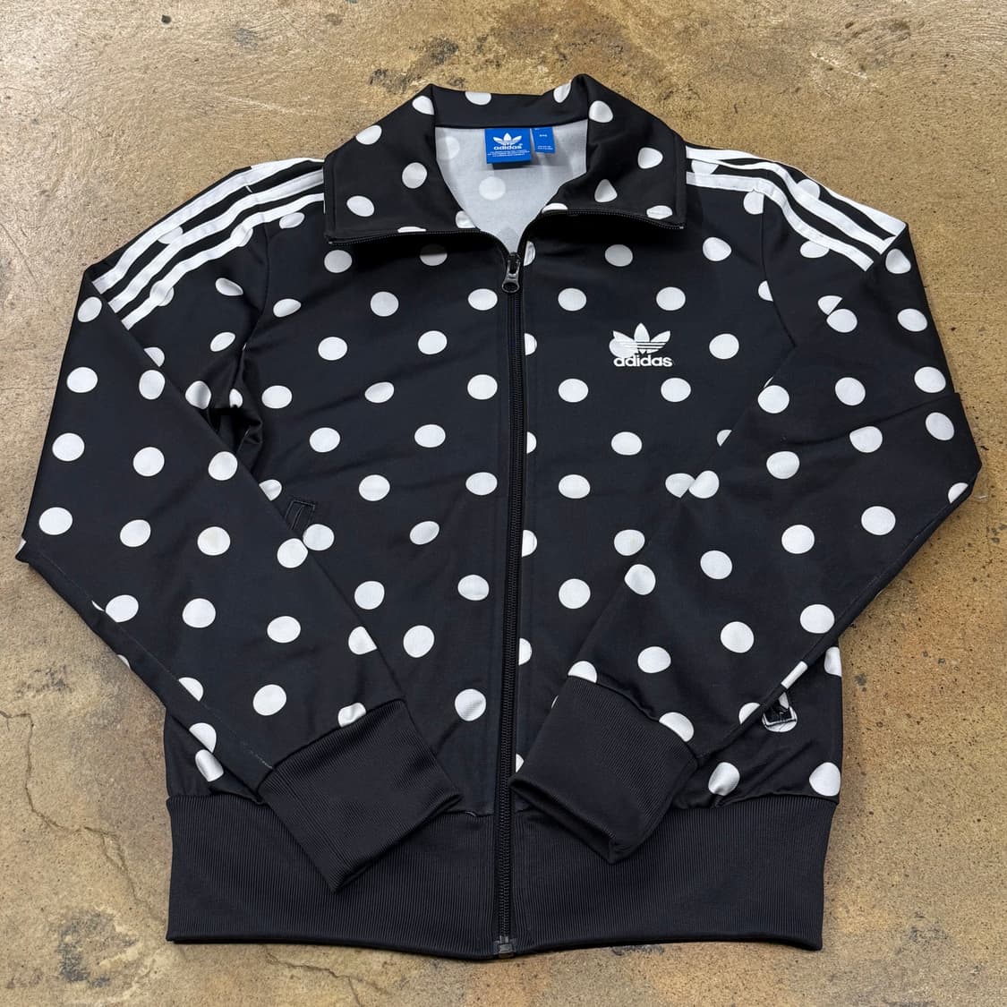 아디다스 도트 땡땡이 블랙 져지 트랙탑 90 상품이미지2
