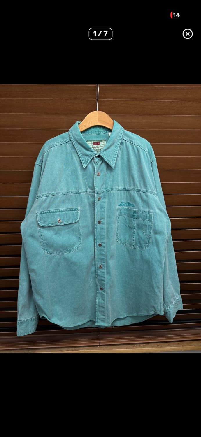 리바이스 빈티지 그린라벨 웨스턴 셔츠 상품이미지1