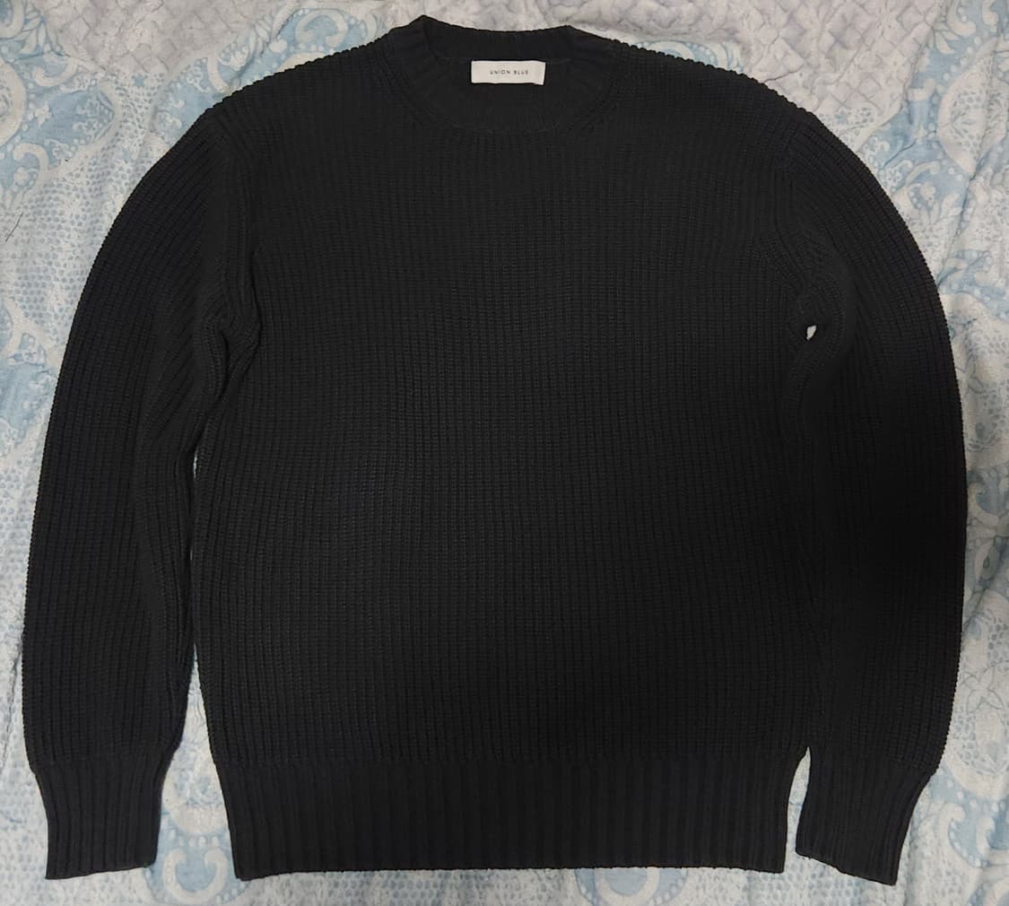 [M] 유니온블루 런드리 코튼 니트 차콜 상품이미지3