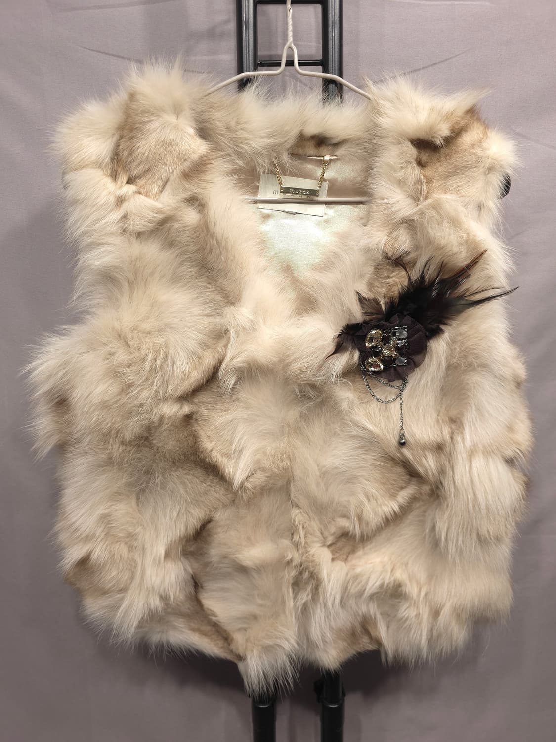 무자크 여우털 베스트 85 상품이미지1