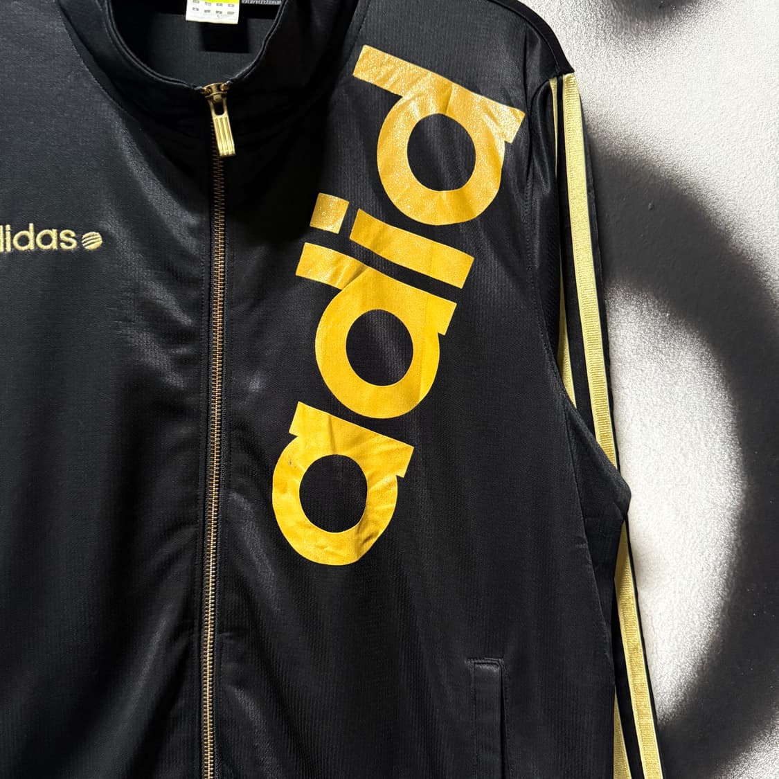 아디다스 네오 금장 프린팅 올드스쿨 집업 저지 져지 상품이미지4