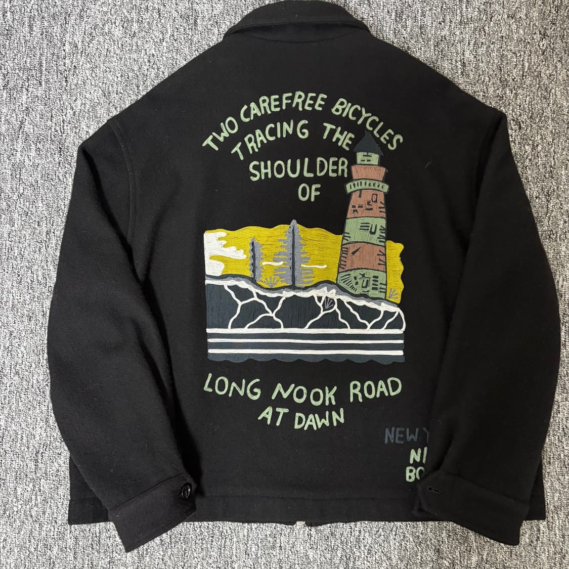 Bode embroidered wool-blend jacket 상품이미지8