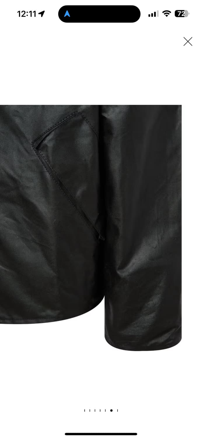 바버 23FW 블랙 OS Transport 왁스 자켓 038사이즈 상품이미지6