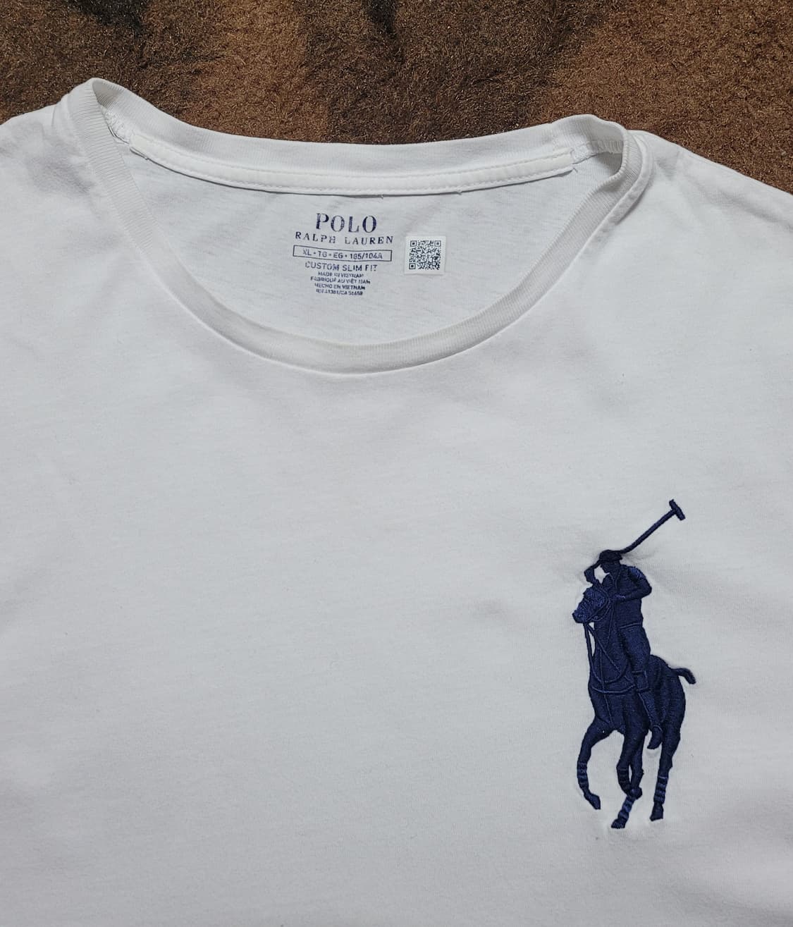 폴로 랄프로렌 남성용 빅포니 화이트 라운드티(XL) 상품이미지2