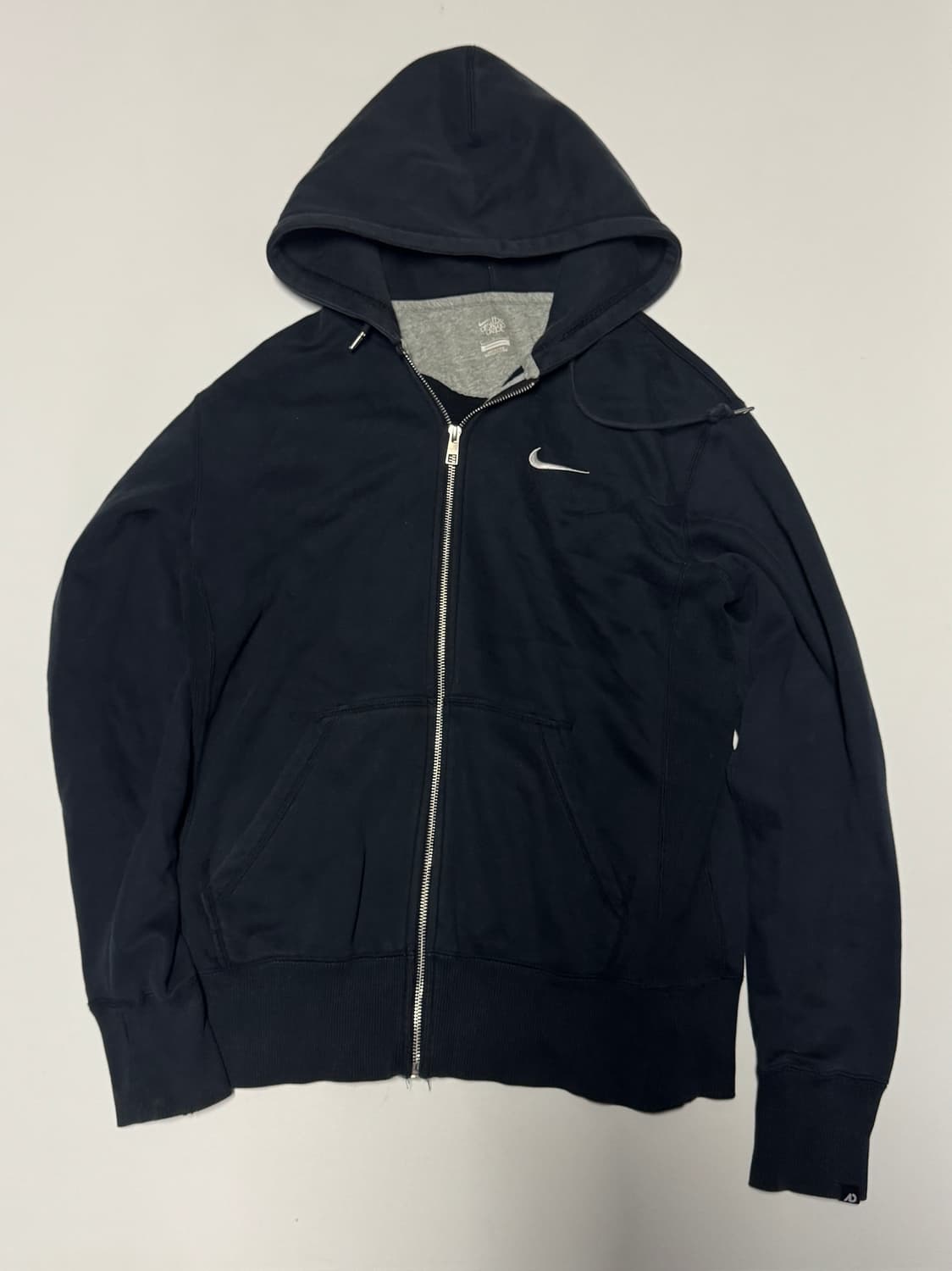 나이키 올드스쿨 솔로 스우시 기모 후드집업 L 블랙 상품이미지1