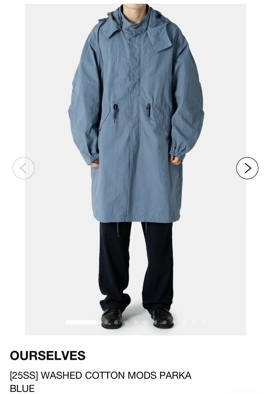 25ss 아워셀브스 모즈 파카 블루 2사이즈 상품이미지1