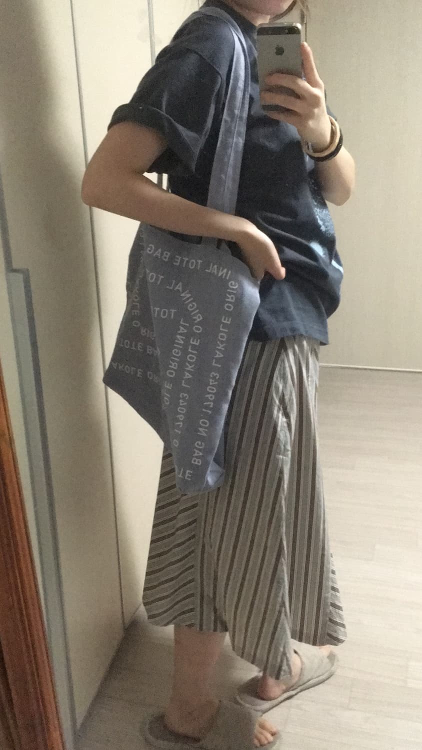 Lakole lettering canvas bag 상품이미지8