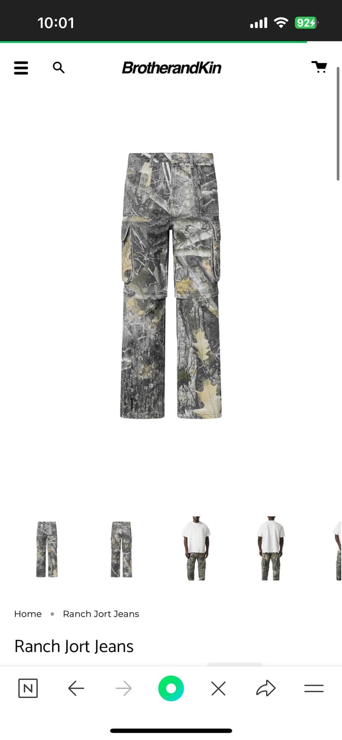 해외 브랜드 리얼트리 팬츠  상품이미지1