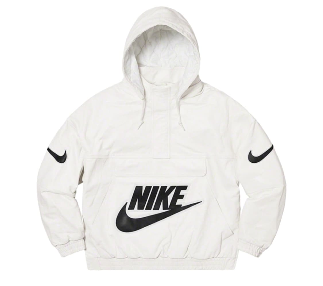 [L] 슈프림 x 나이키 레더 아노락 화이트 - 19FW 슈프림 아노락 상품이미지1