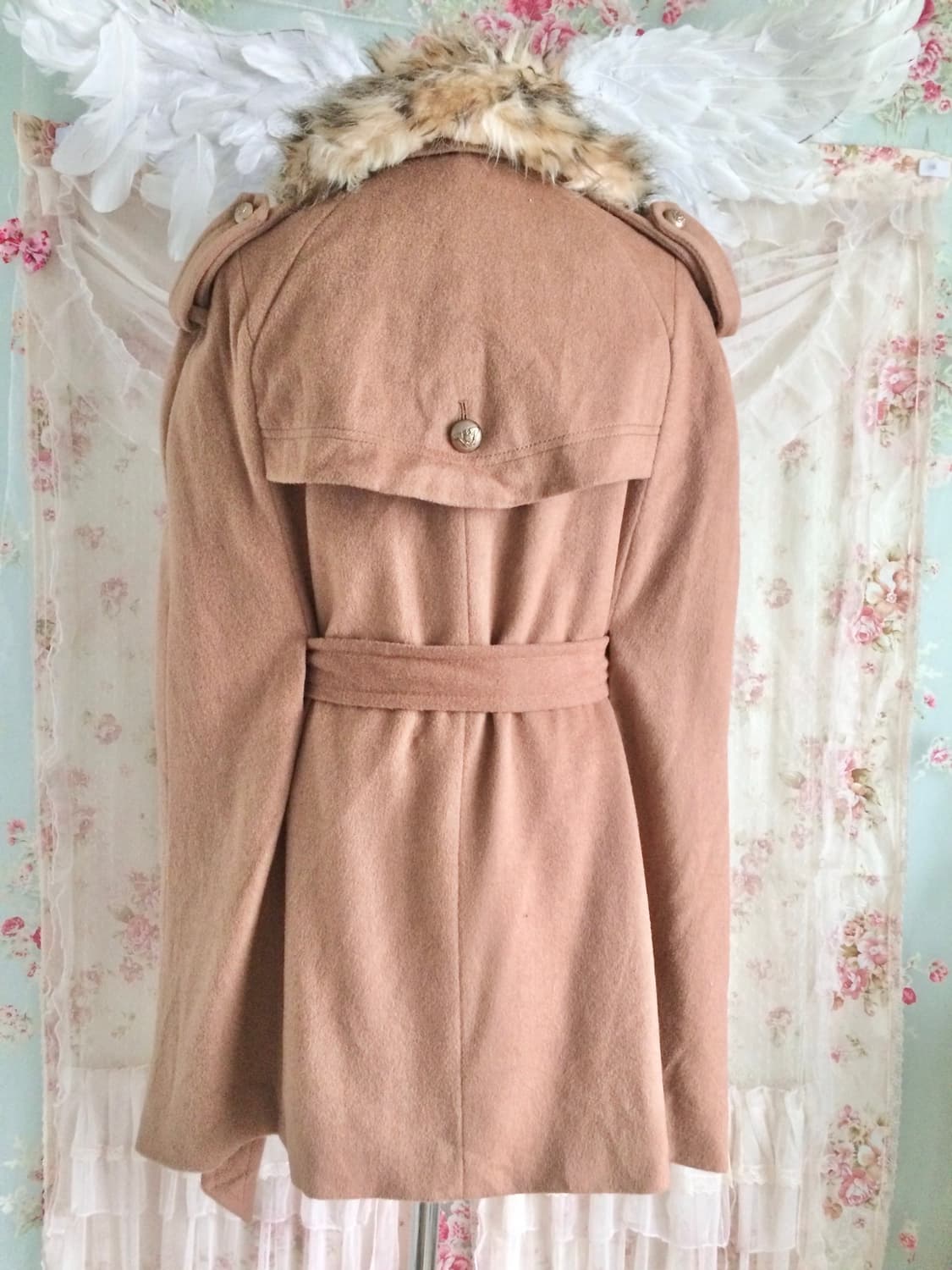 JPN brand ギャル fur cape blet coat 상품이미지3