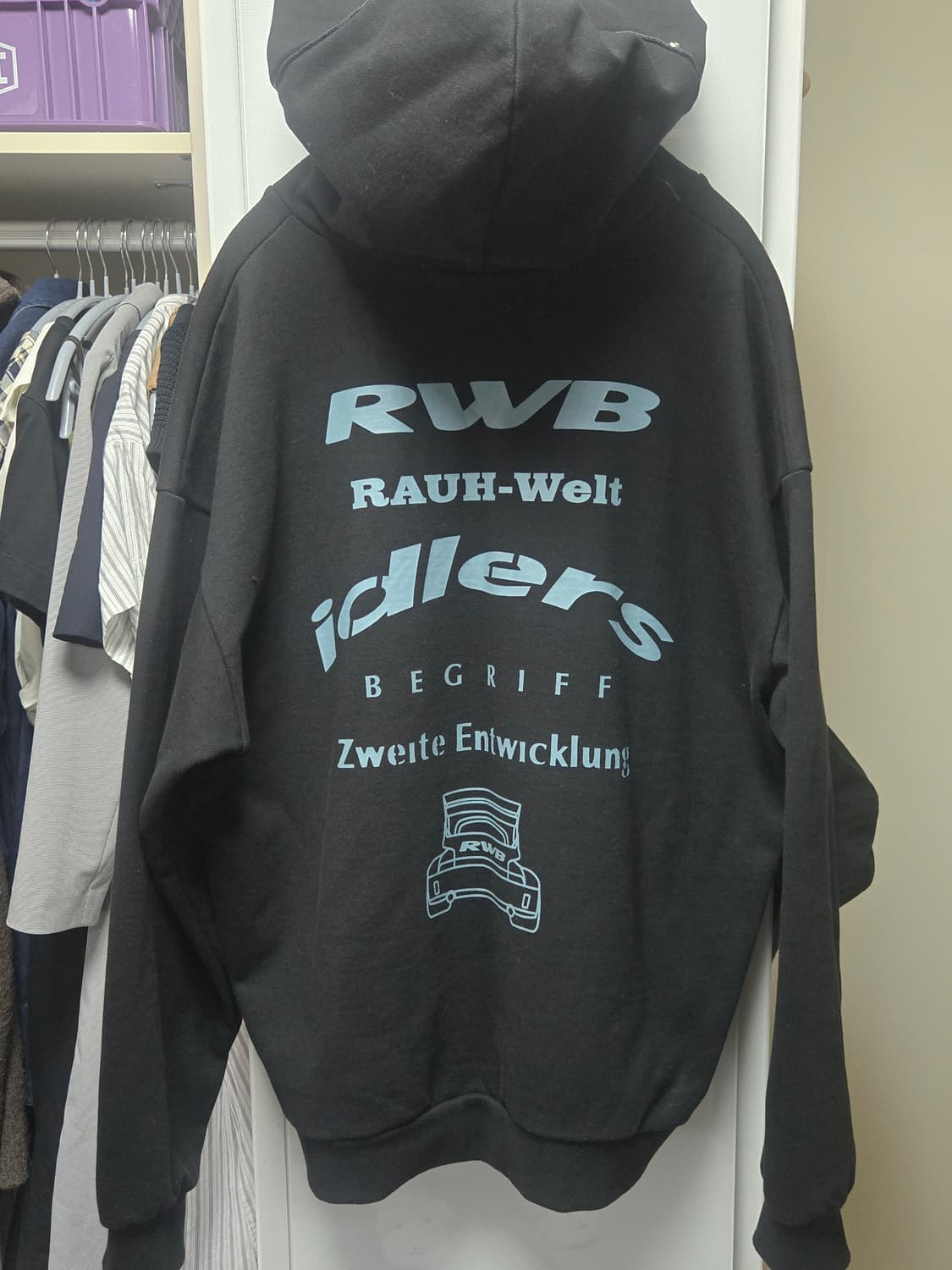 [XL]피치스 RWB 후드티 블랙 상품이미지4