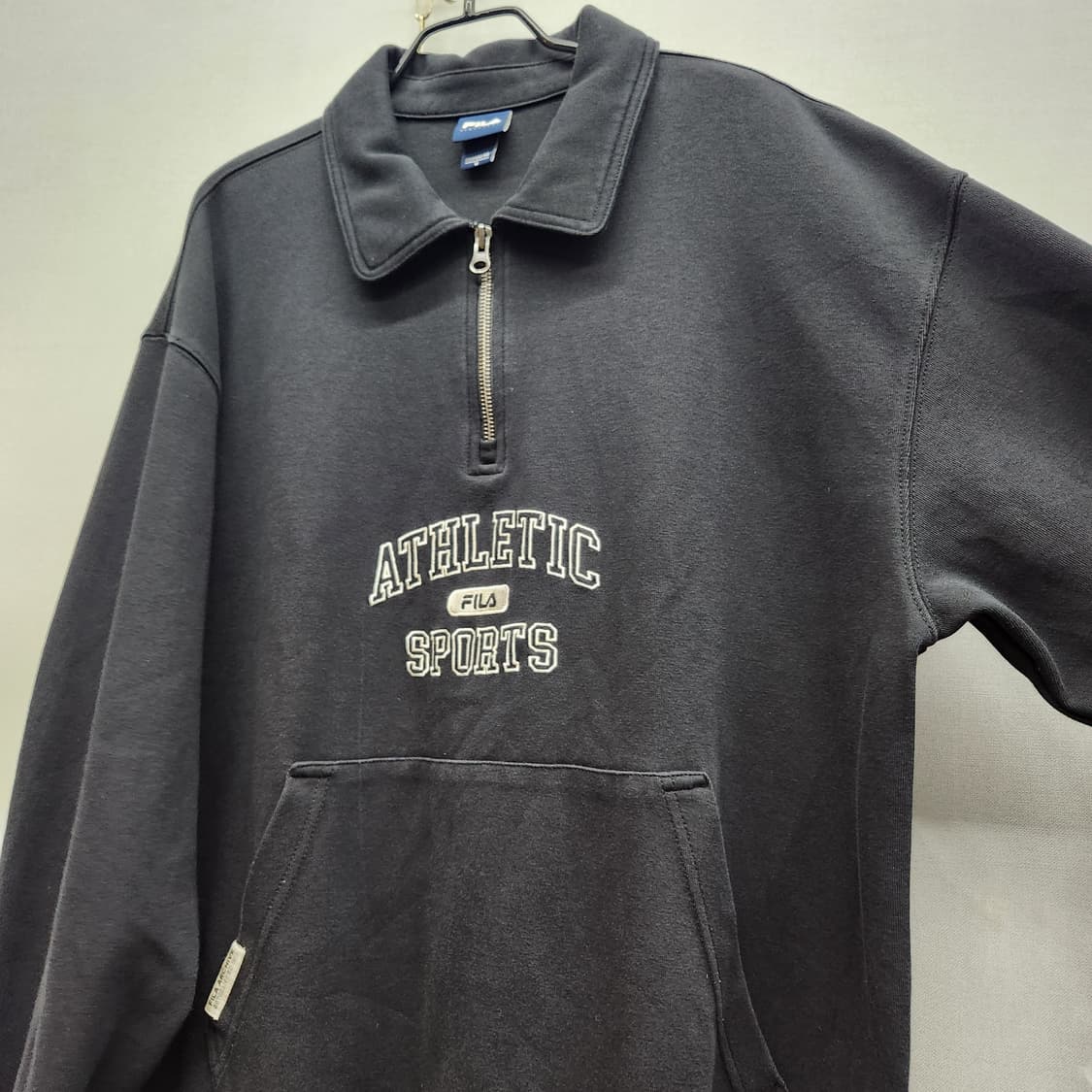 휠라 스포츠 반집업 그래픽 로고 맨투맨 XL 상품이미지2