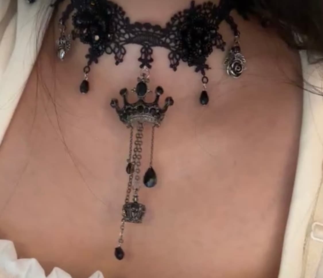 블랙 레이스 초커 판매 상품이미지1