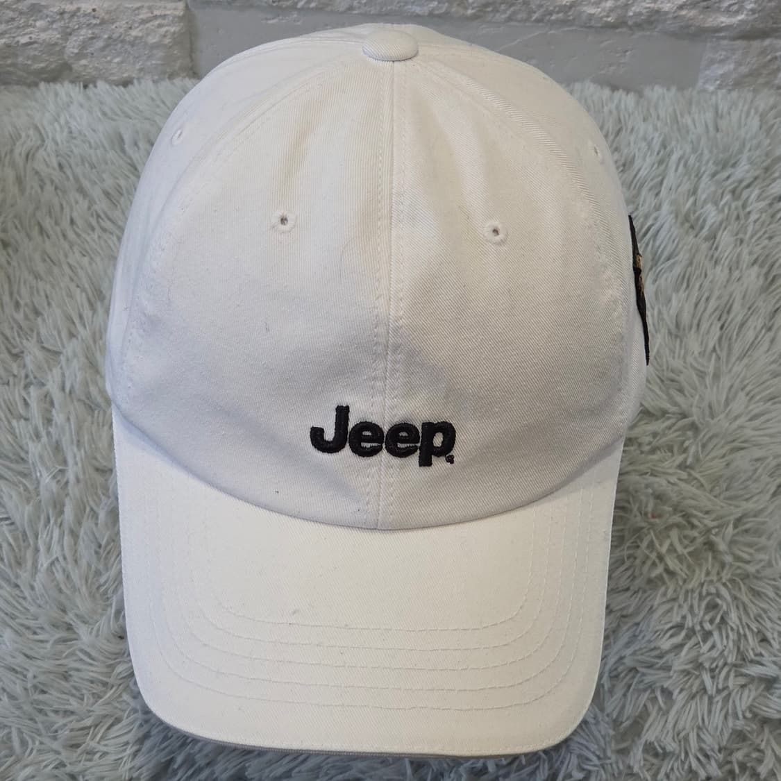 L8-5:지프 화이트 로고 볼캡 F(약 55~59cm 조절 가능) 상품이미지1