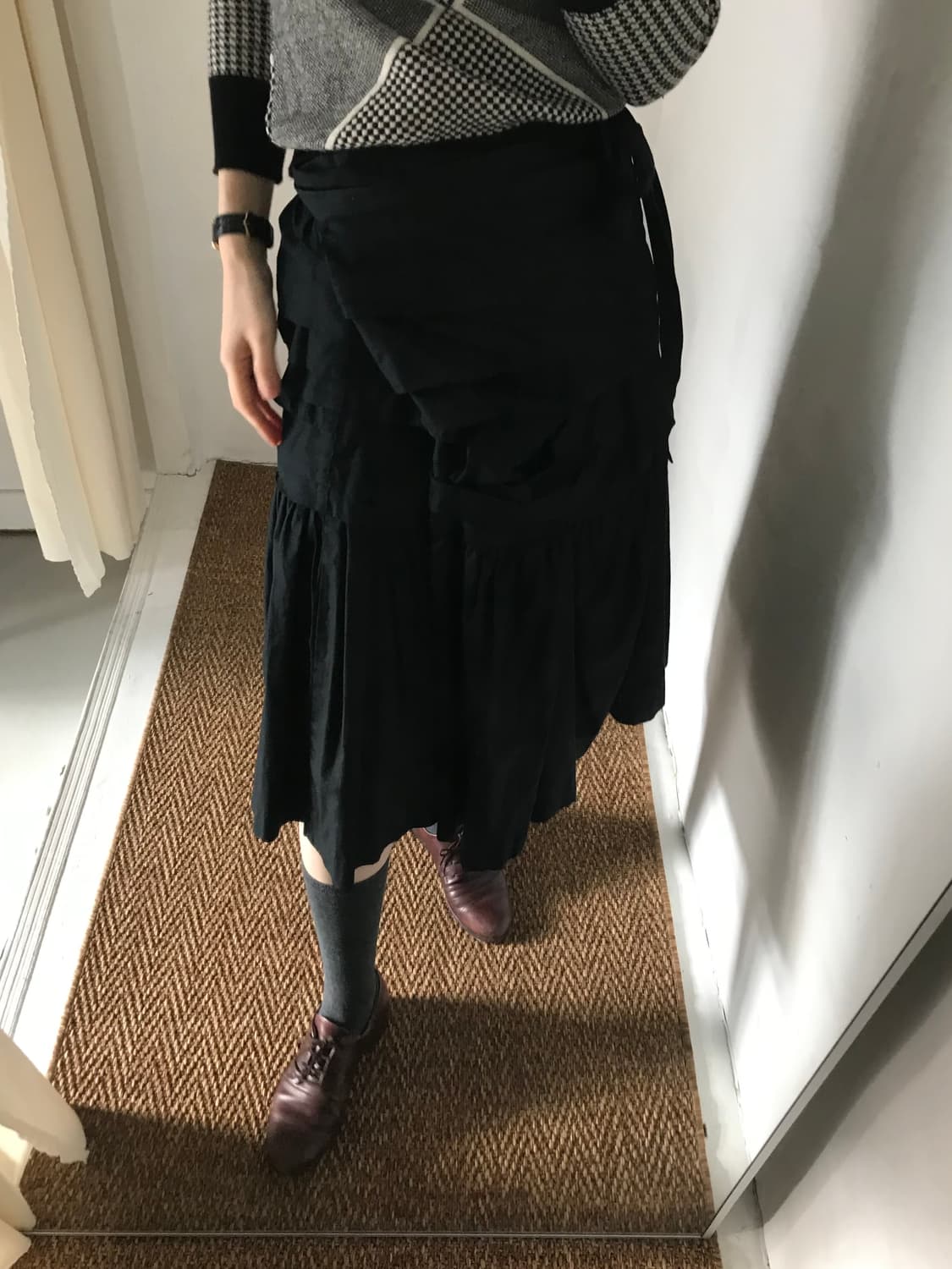 black wrap skirt 상품이미지2