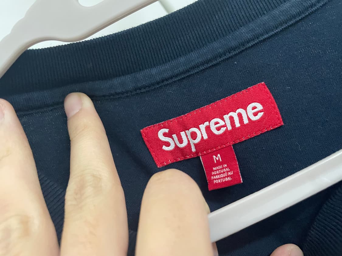 슈프림 스몰 박스 티셔츠 네이비 M 상품이미지4