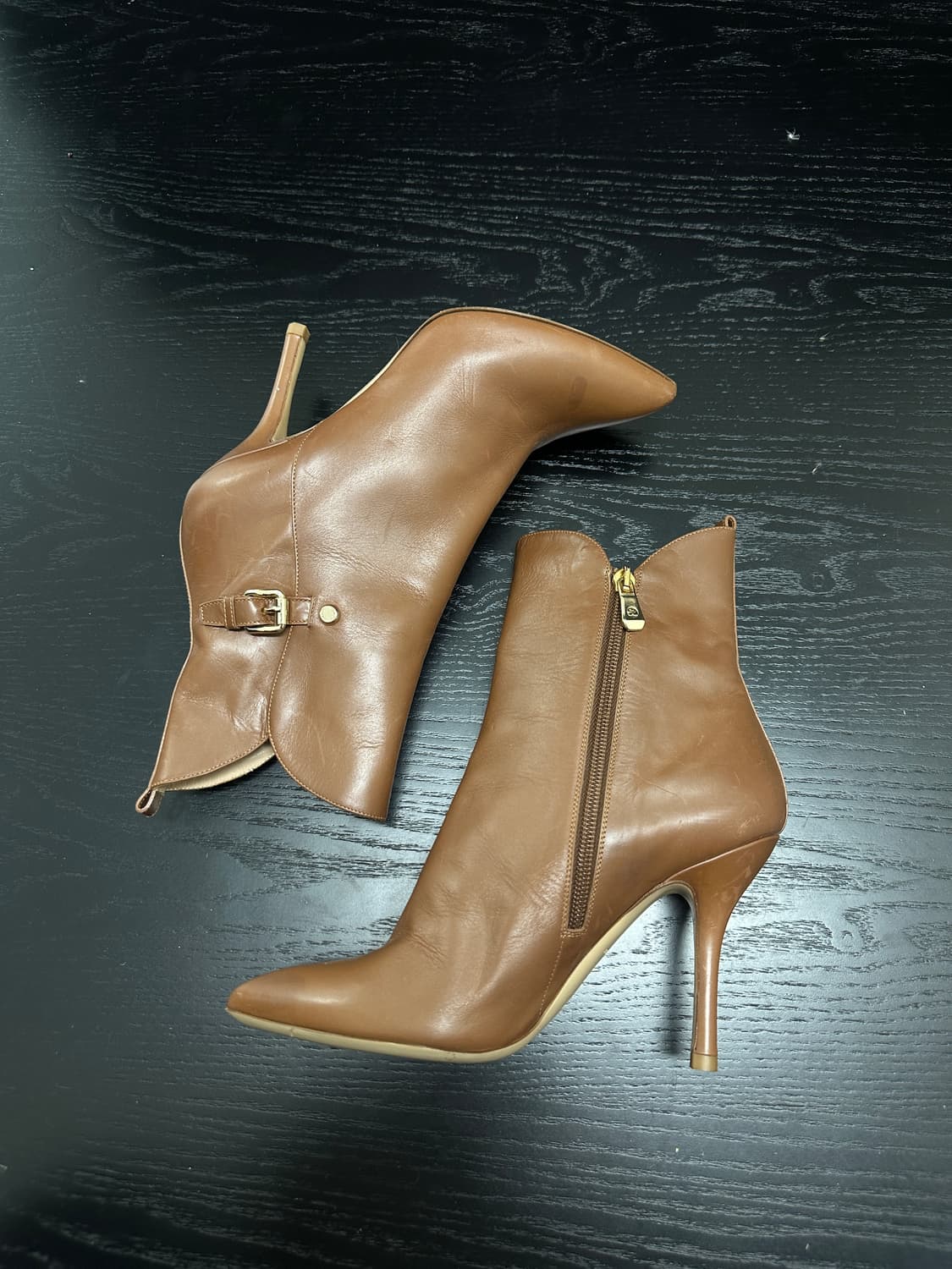 롱샴 브라운 벨티드 부츠 상품이미지2