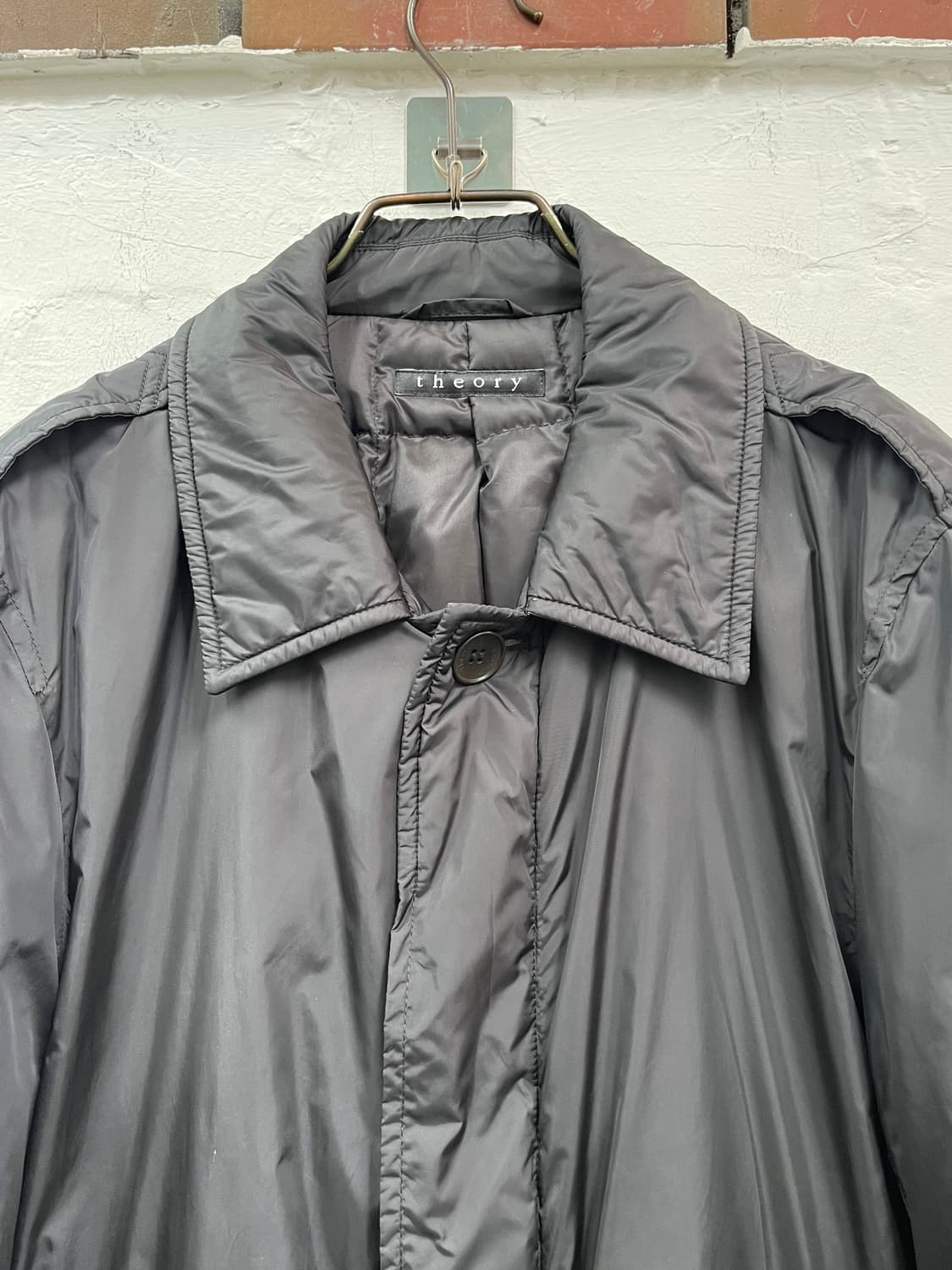 Theory 히든 버튼 다운 패딩 코트 38 상품이미지2