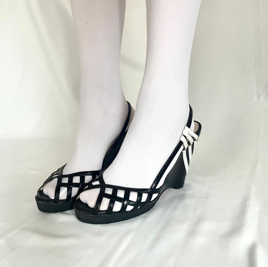 요지야마모토 Y-3 블랙 웨지힐 상품이미지5