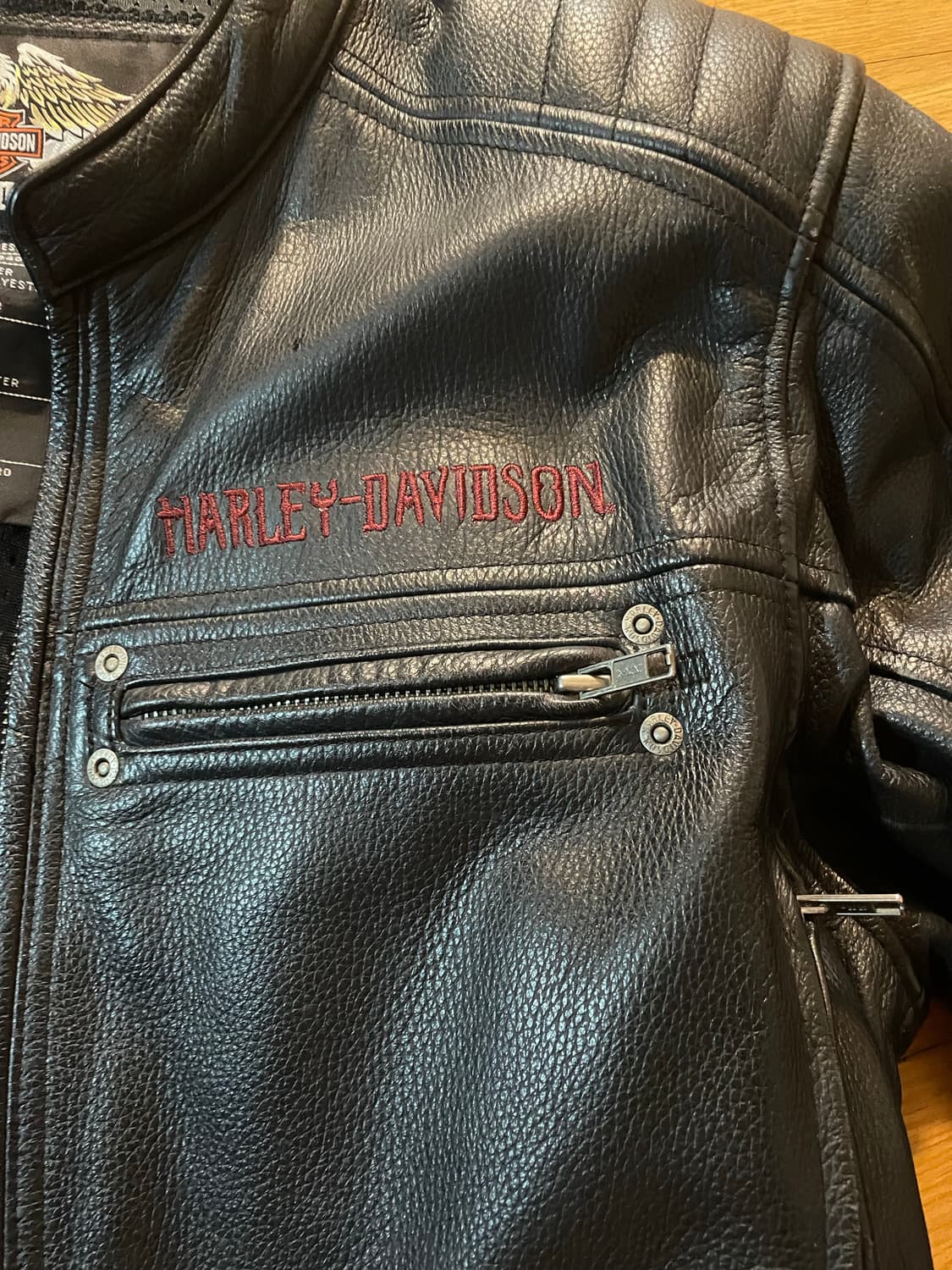 90s Harley Davidson 할리 가죽 자켓 상품이미지6