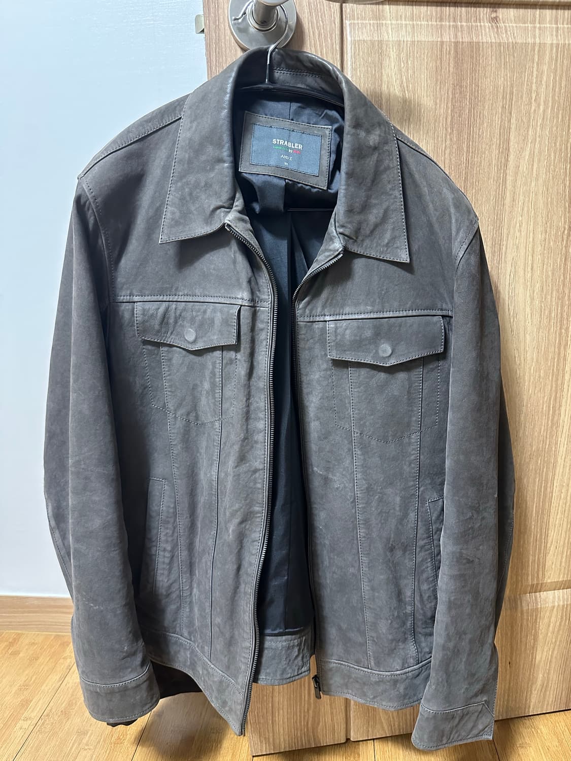 양가죽 자켓 105 회색기있는 브라운 상품이미지4