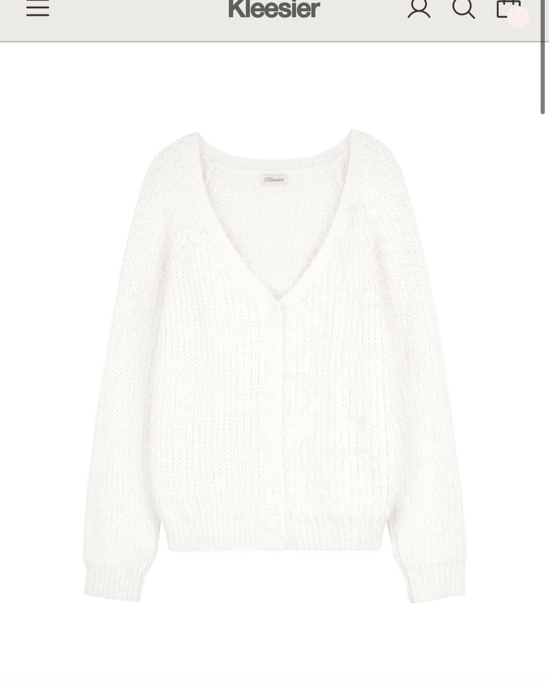 새상품 클리시어 슈가플럼 가디건 상품이미지1