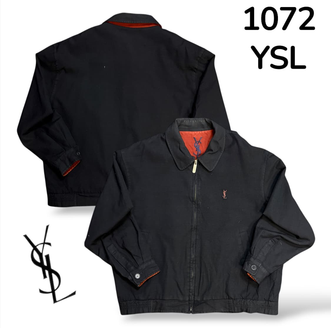 입생로랑 검정 버건디 블루종 L 상품이미지1