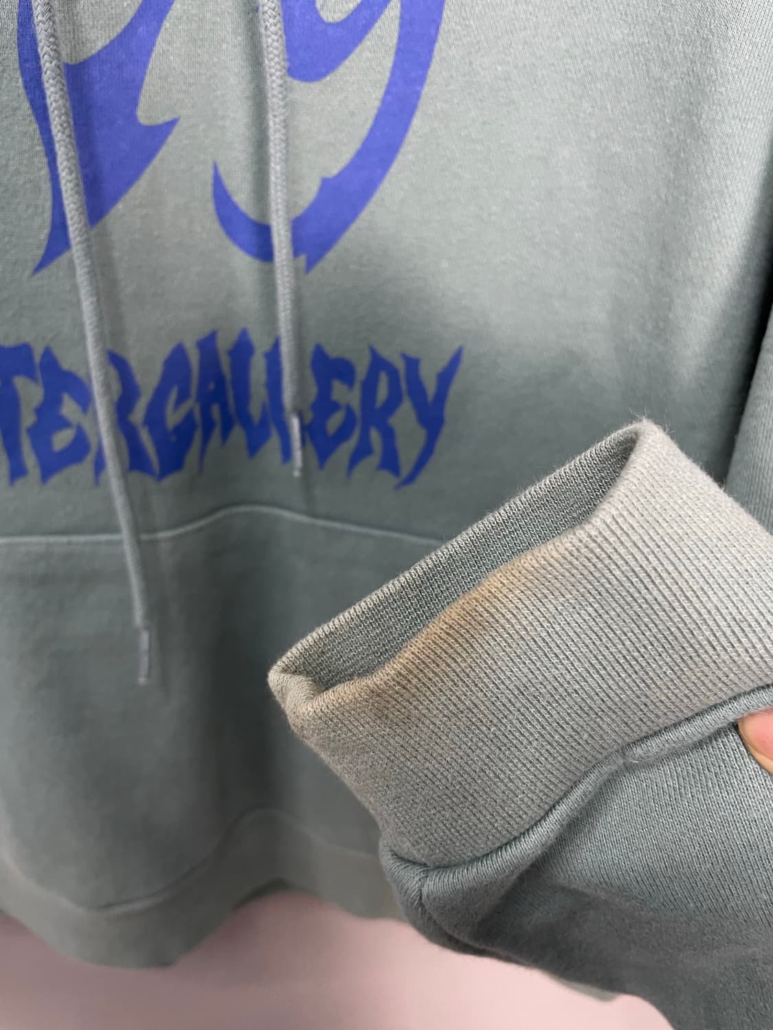 아카이브 볼드 x 가터 갤러리 SAY NO 후드티 H1741 상품이미지9