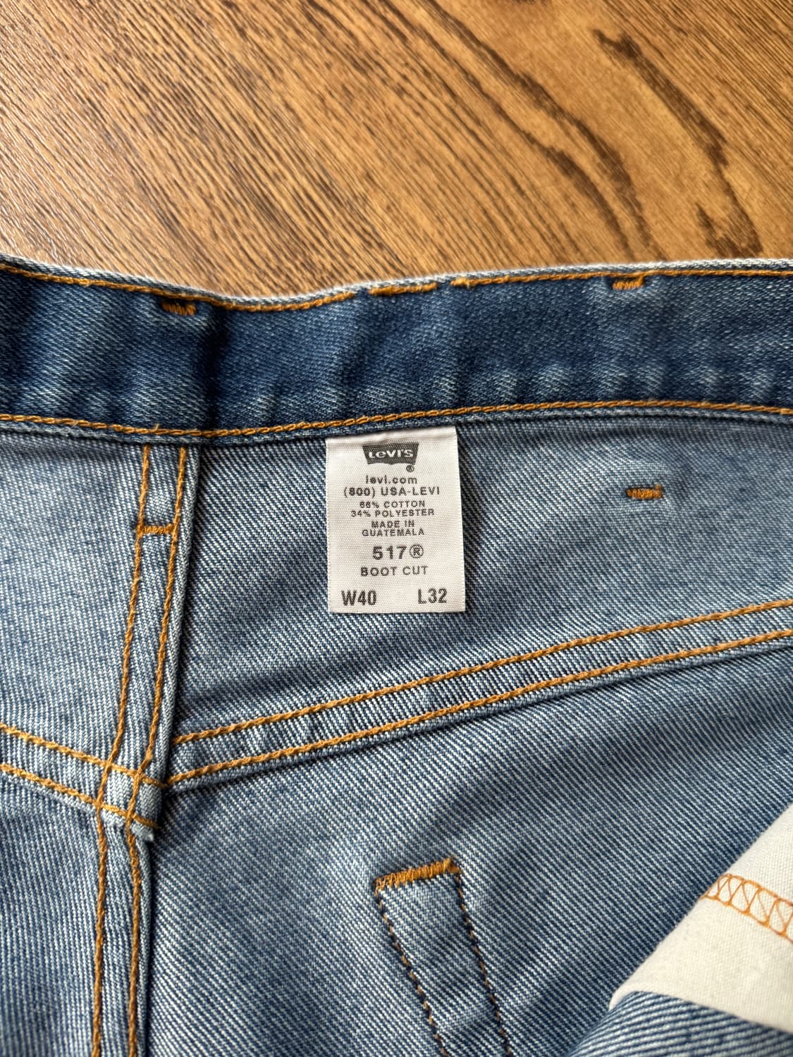 [40]00's 리바이스 517 빈티지 페이딩 스트레치 플레어진 F50 상품이미지5