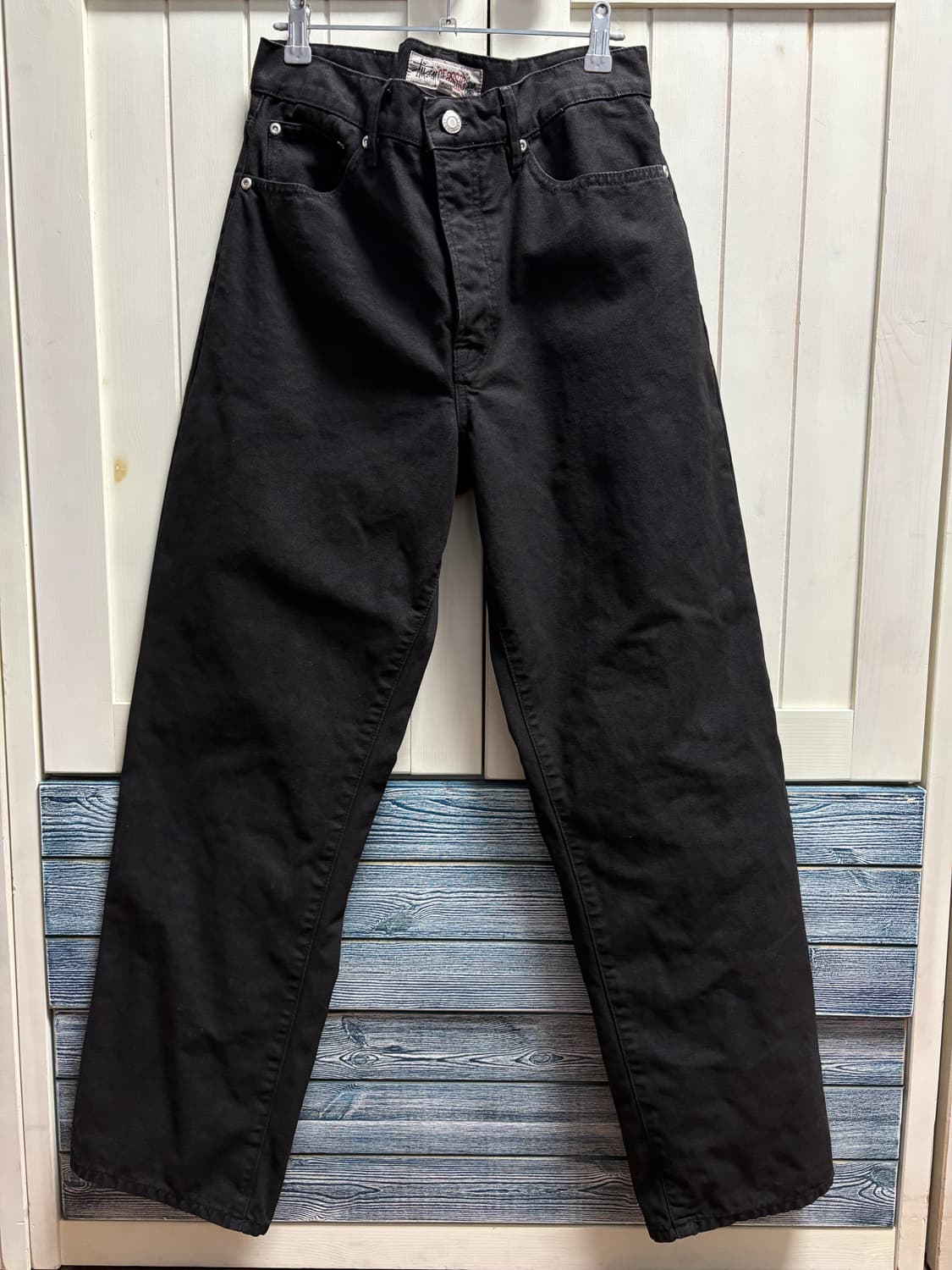 스투시 클래식 진 캔버스 블랙 32 사이즈 상품이미지1