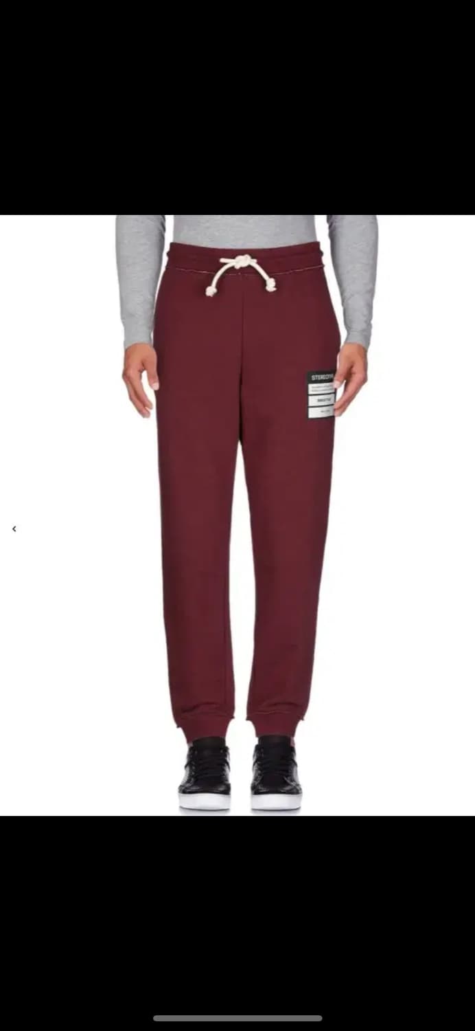 정품 마르지엘라 버건디 스티치 트레이닝바지 조거팬츠 상품이미지3