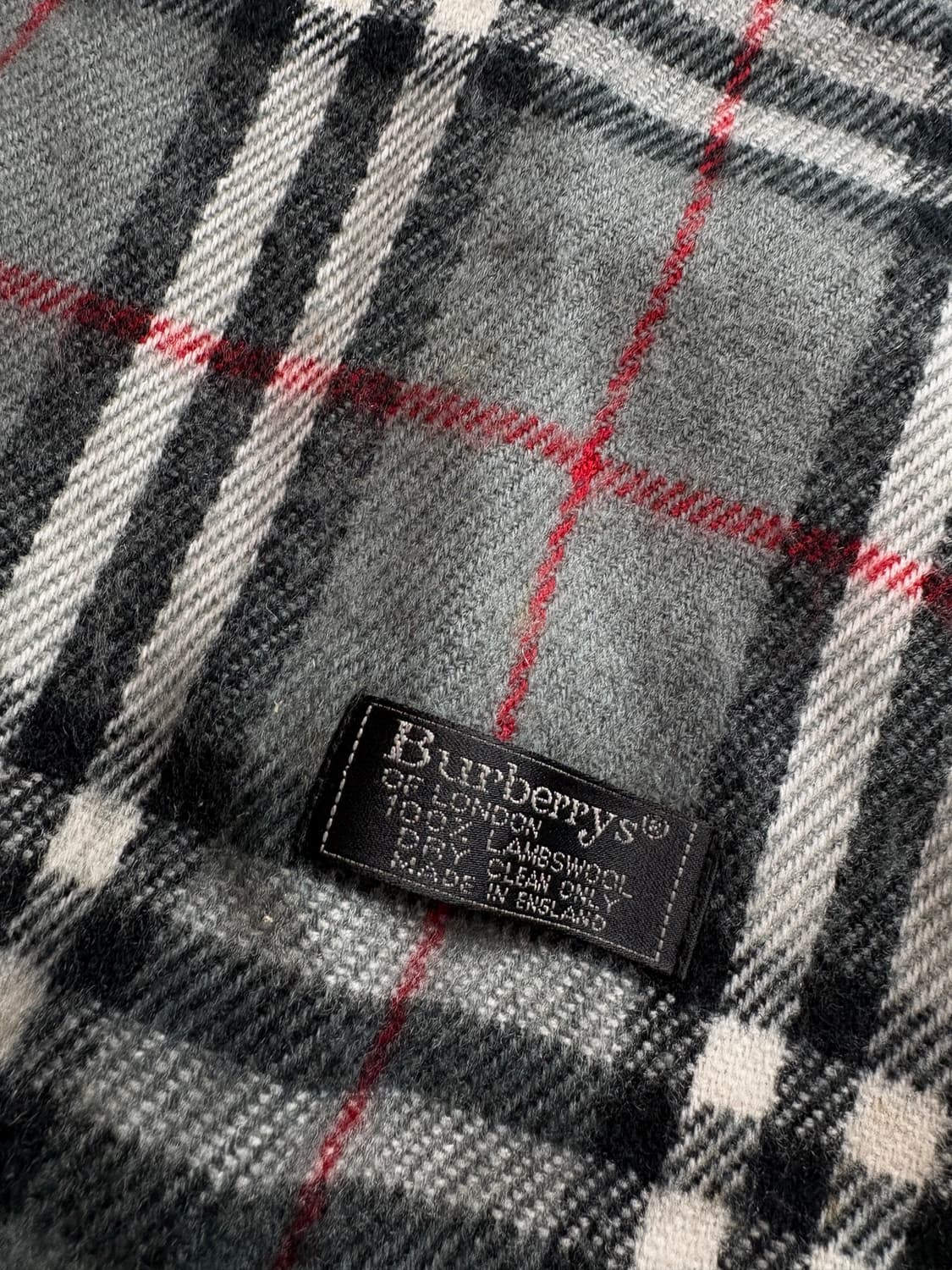 버버리 노바체크 그레이 램스울 머플러 3126 상품이미지4