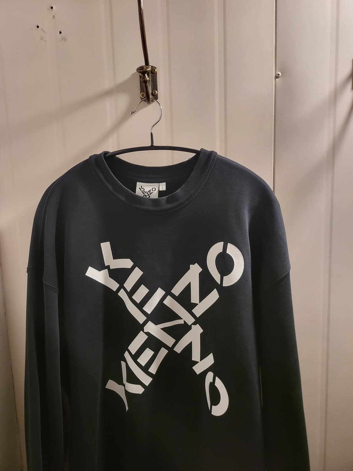 [L]겐조 크로스 로고 맨투맨 블랙 상품이미지3