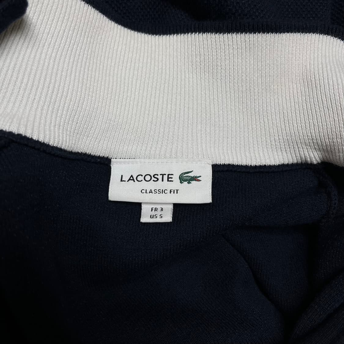 [S/95] 라코스테 클래식 핏 집업 니트 가디건 상품이미지6